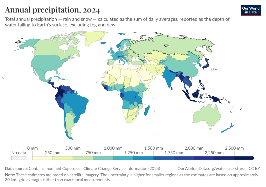 A thumbnail of the "Annual precipitation" chart