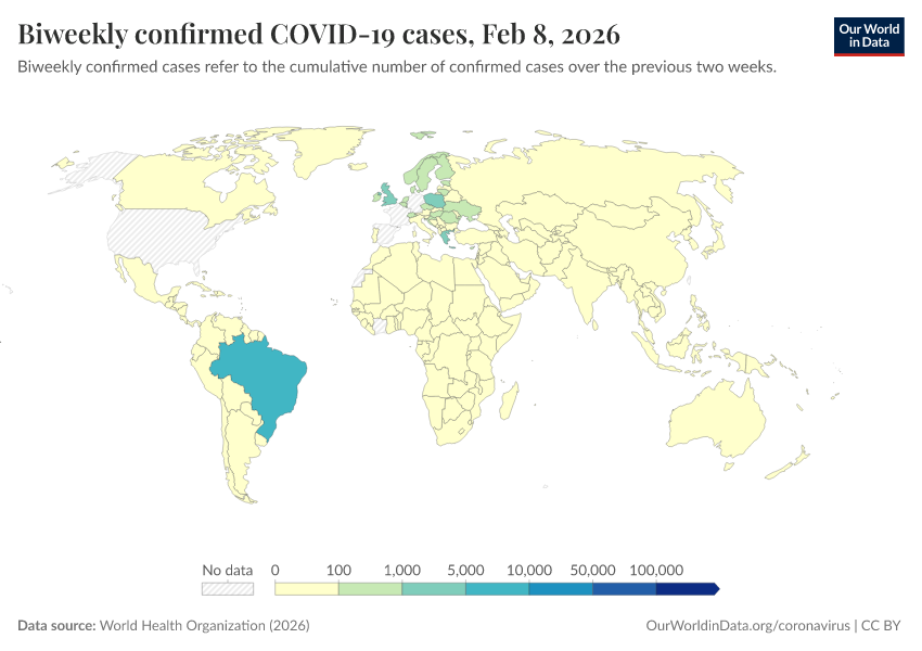 A thumbnail of the "Biweekly confirmed COVID-19 cases" chart